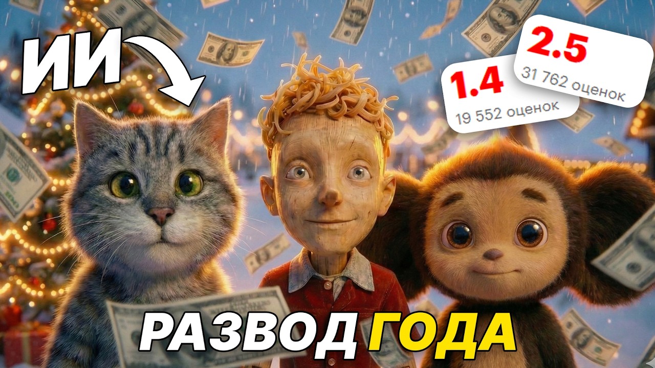 НОВОГОДНИЙ РАЗВОД на МИЛЛИАРДЫ! Простоквашино, Чебурашка и Буратино