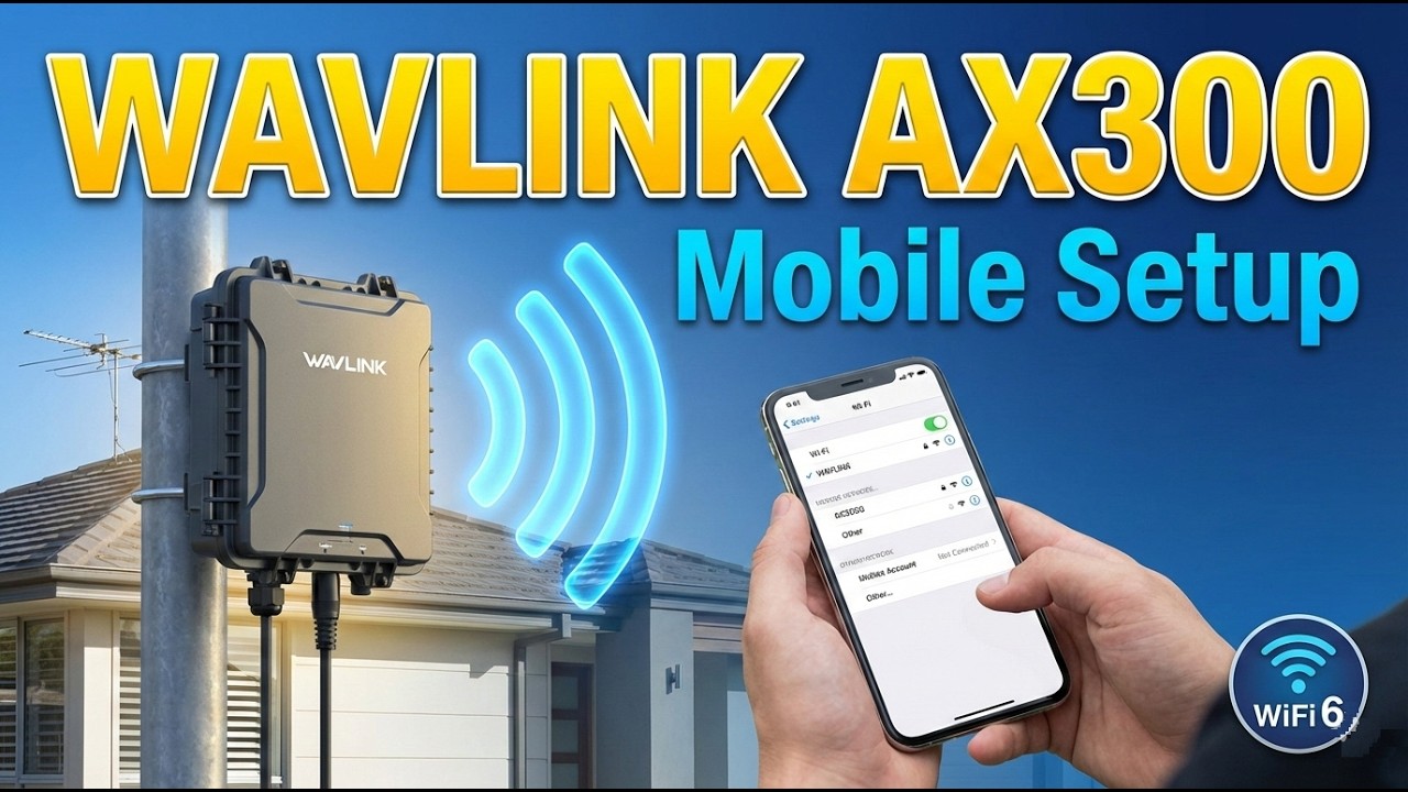 WAVLINK AX300 WiFi 6 Outdoor Setup Using Mobile | Step-by-Step Configuration by Mojahid