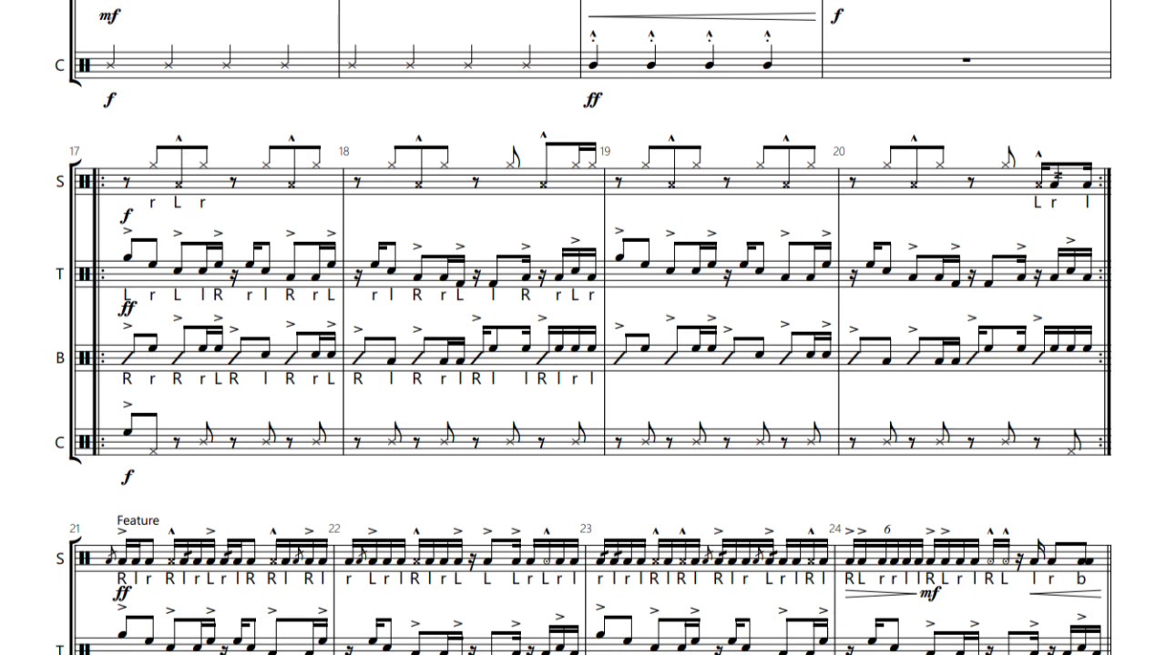 Crab Rave Drumline Cadence