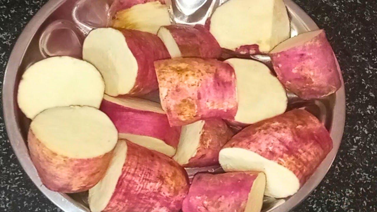 சக்கரை வள்ளி கிழங்கு வேக வைக்கும் முறை| Sweet potato cooking in tamil|How to cook sweet potato 
