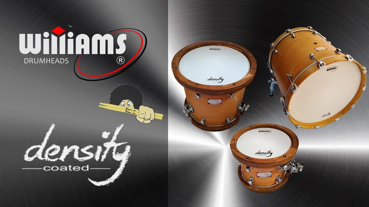Williams Drumheads Density WC1SC Coated(Porosa) Toms/surdo/bumbo • D'Groove Acessórios