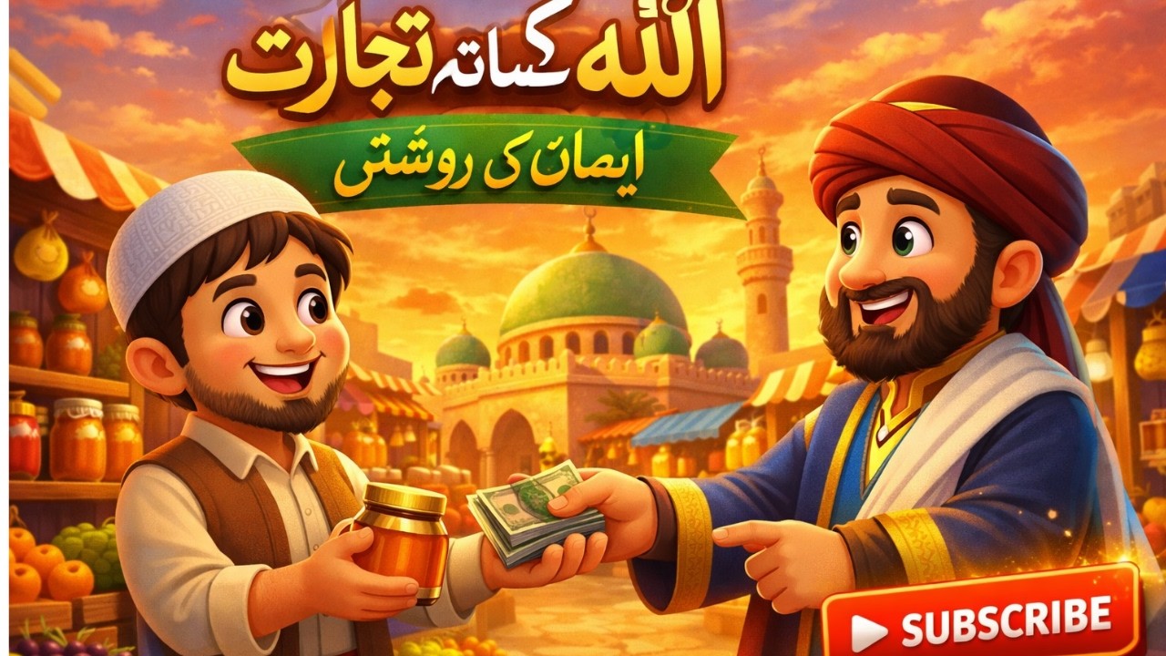 Allah Ke Sath Tijarat | Imaan Ki Roshni | Islamic Kids Moral Story | Urdu Cartoon