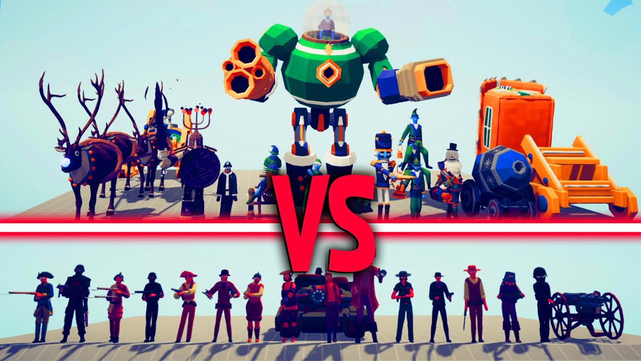 MEGA MUSKET TEAM vs MEGA HOLIDAY TEAM | TABS - Totally Accurate Battle Simulator
