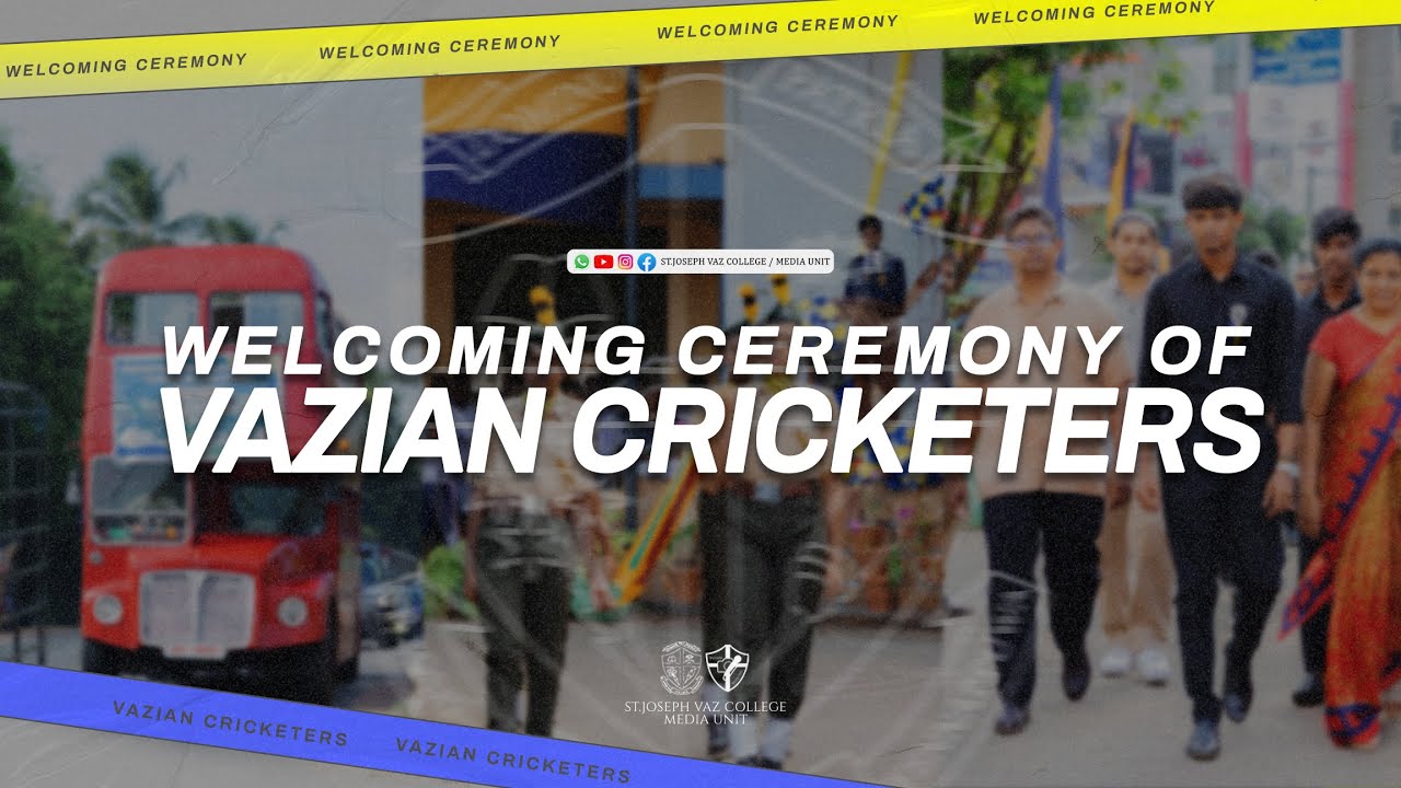 Welcoming Ceremony of Vazian Cricketers | Full Event | St.Joseph Vaz College - Wennappuwa - JVCMU