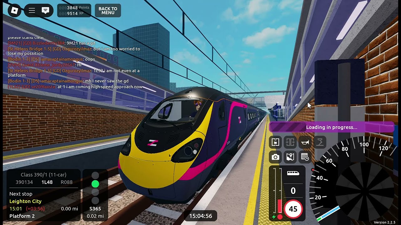 Roblox SCR V2.2.5 Stepford Express Class 390/1 R088 Stepford Central → Llyn-by-the-Sea
