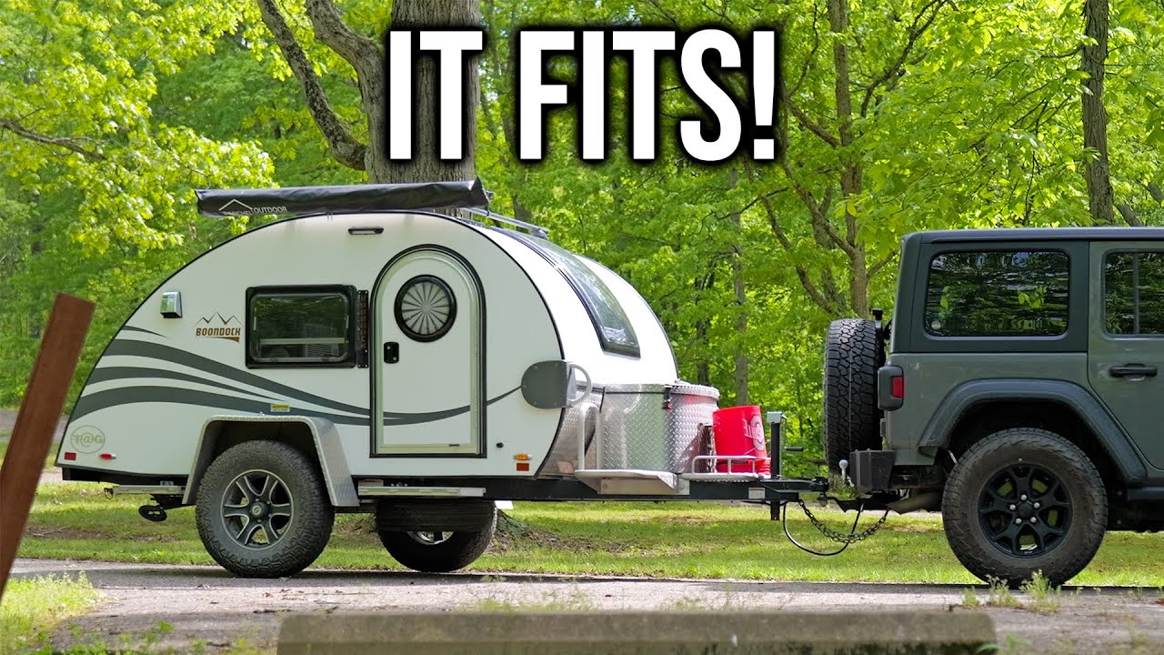 Teardrop Camper at a Tent-Only Site