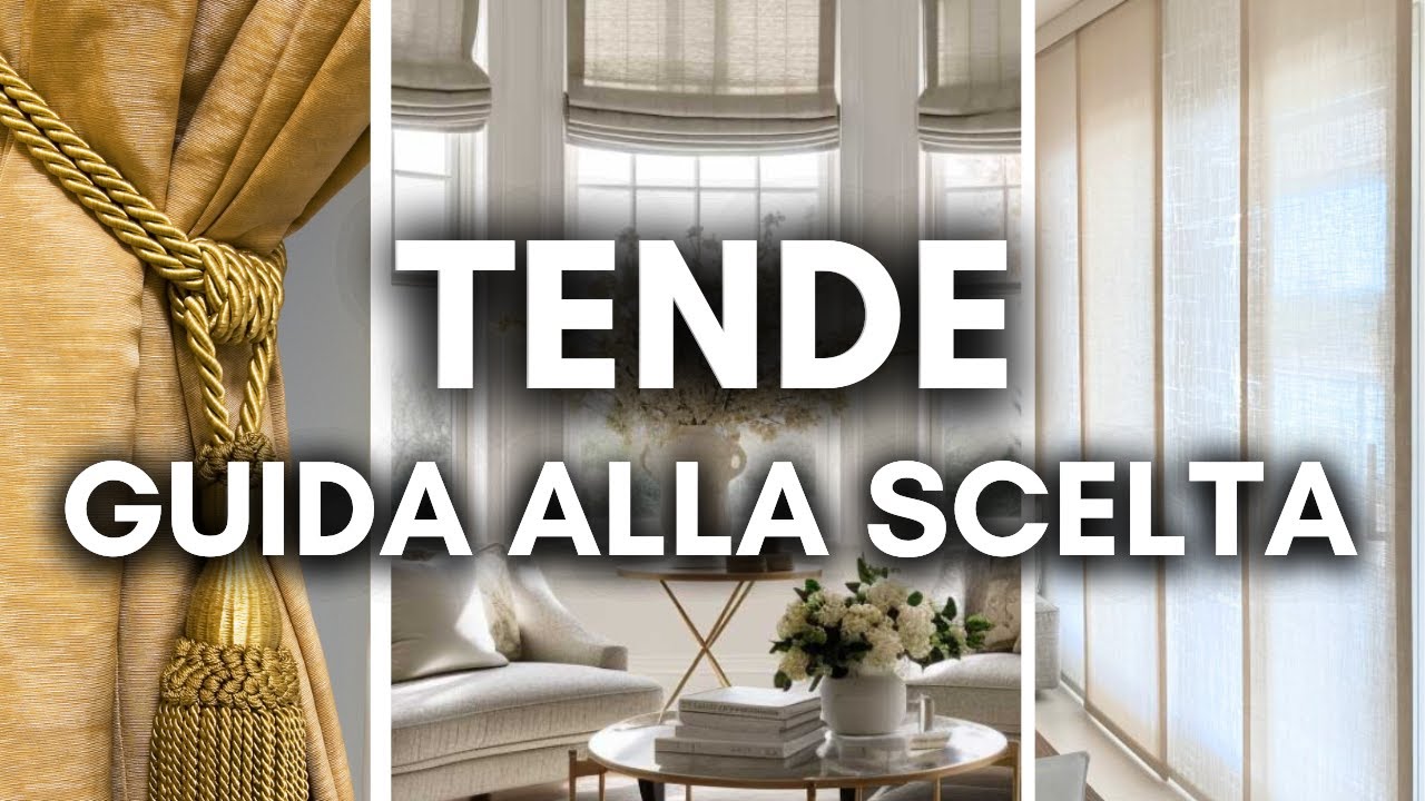 TENDE per la casa: a pacchetto, classiche, a rullo, a pannelli..ecco come sceglierle!👌