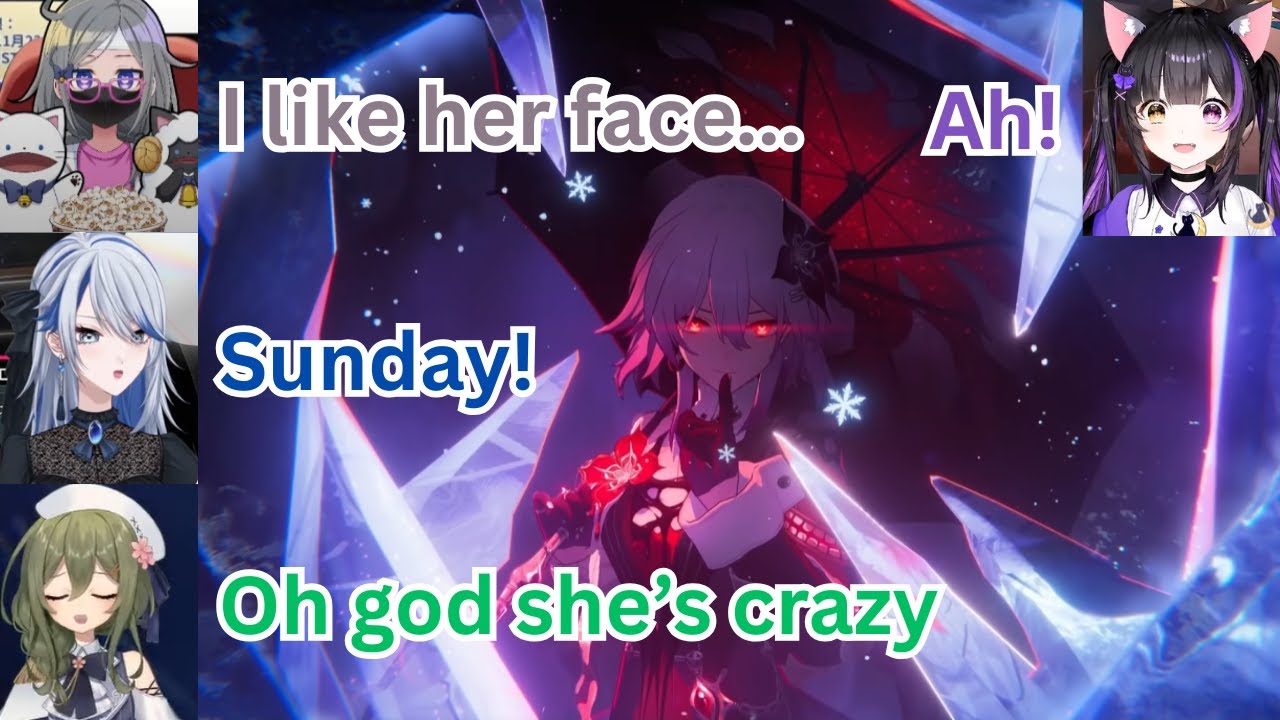 Japanese Streamer React Sunday confronted by Evernight | Honkai: Star Rail