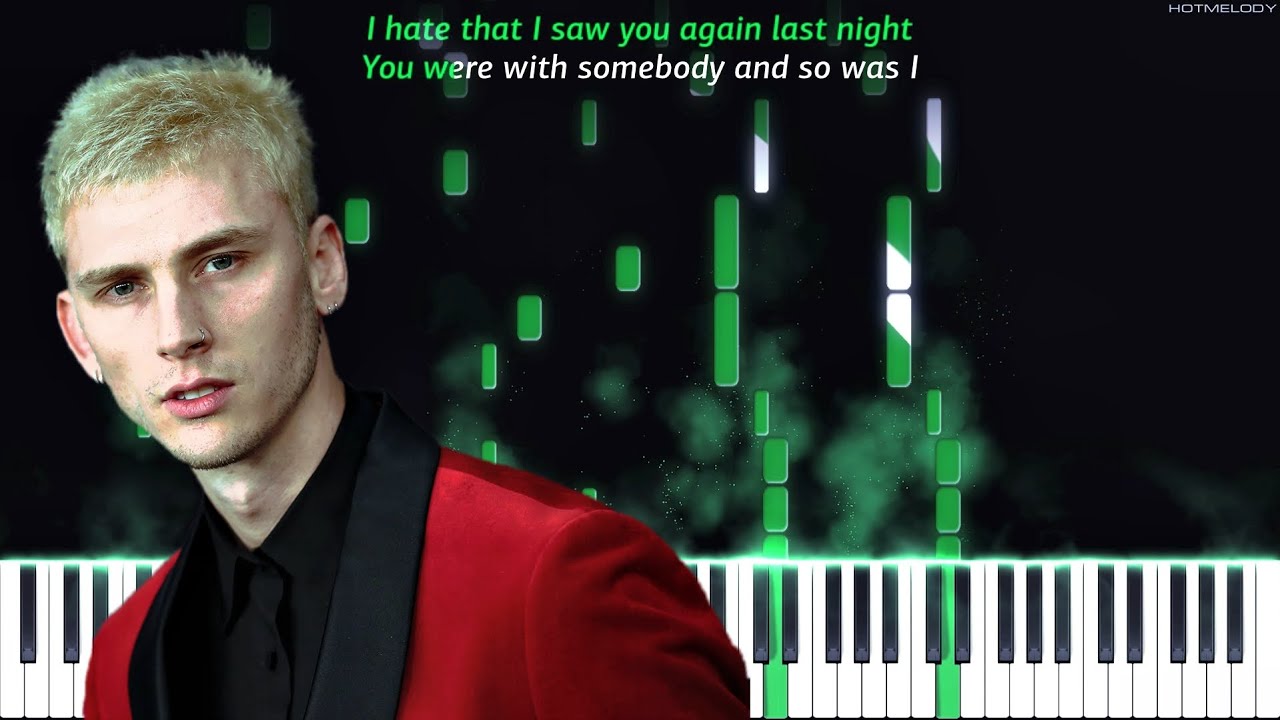 Machine Gun Kelly - why are you here | Piano Remix Cover Instrumental | Karaoke, Lyrics