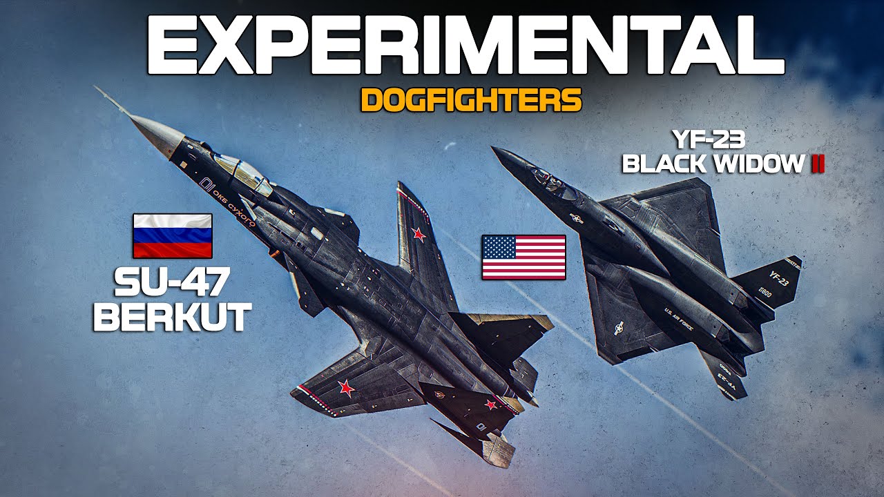 Experimental Advanced Dogfighters | Su-47 Berkut Vs YF-23 | Digital Combat Simulator | DCS |