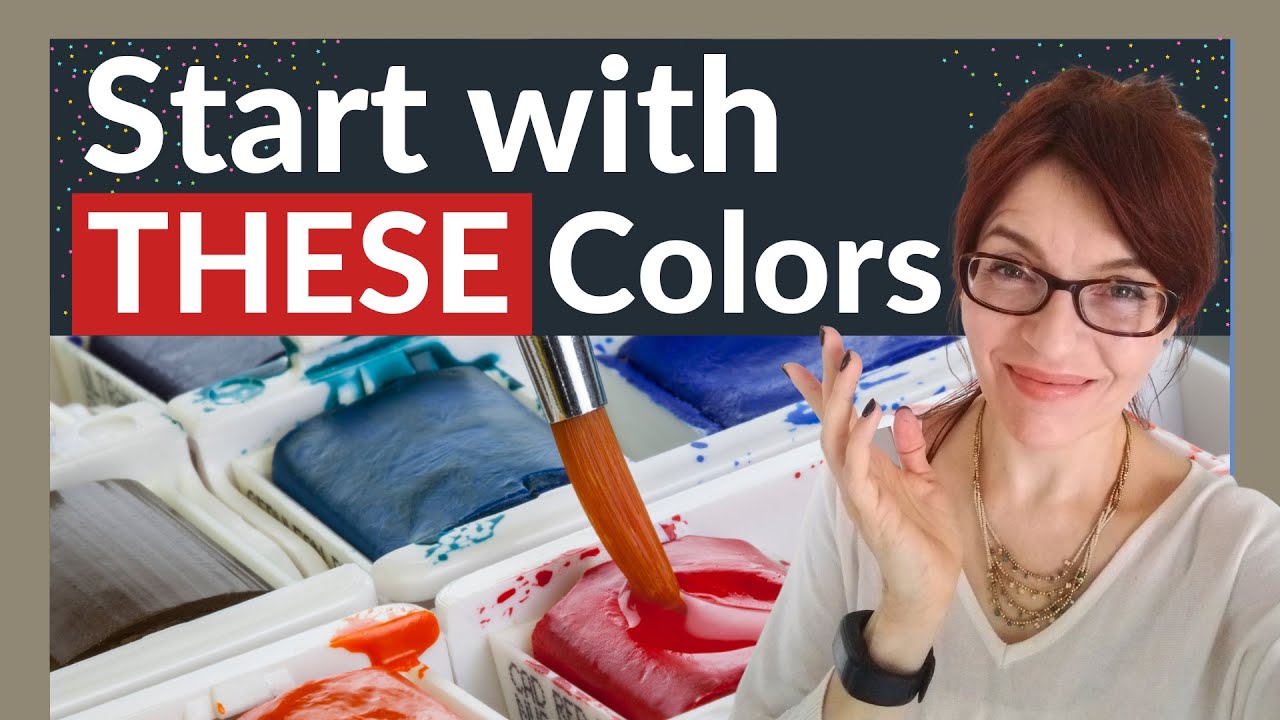 How To Start Watercolor Painting (10 Starter Colors!)