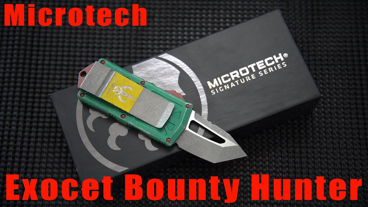 Microtech Exocet Bounty Hunter Tanto CA Legal OTF Automatic