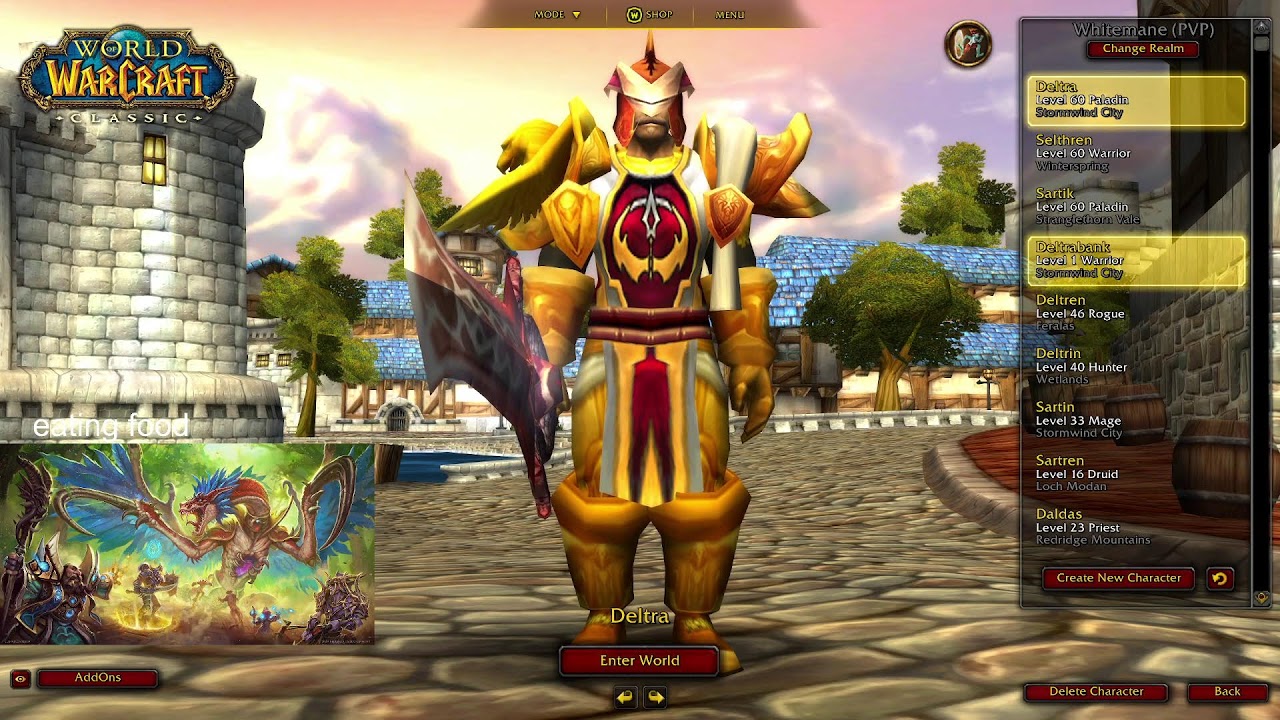Playing My Pally or Warrior on Era, PVP, Farming Gold - WoW Classic Era