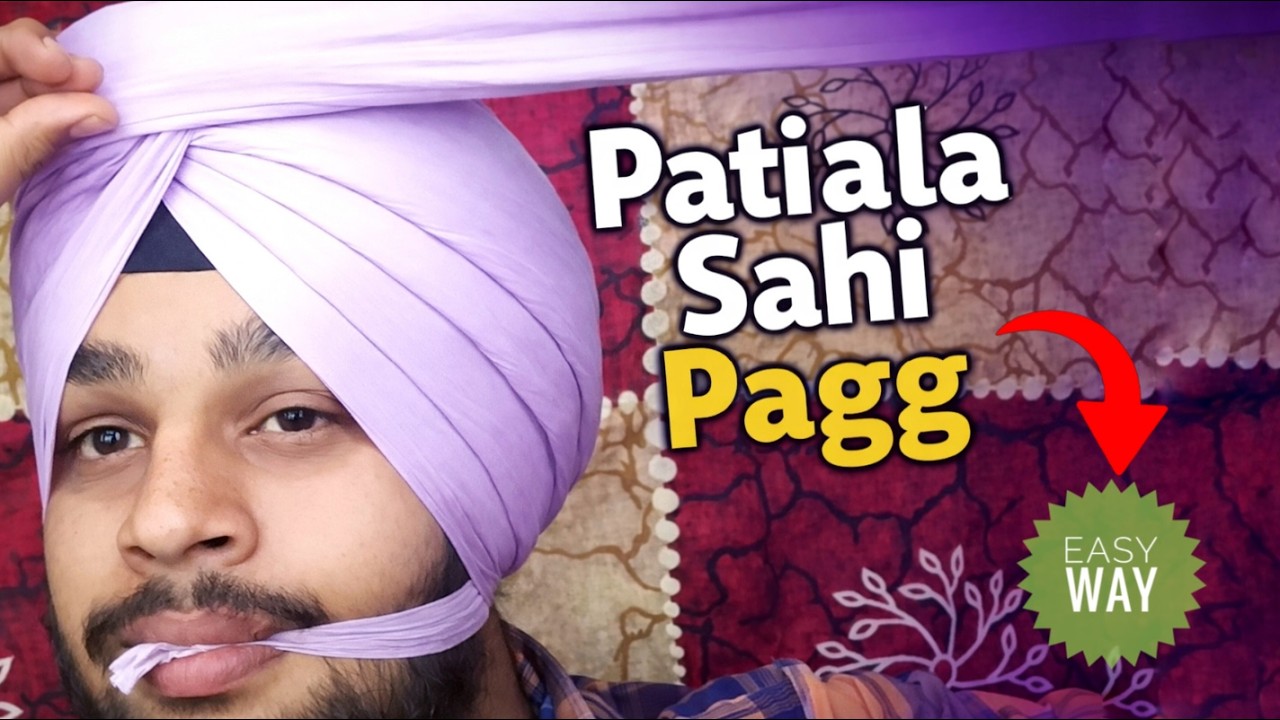 How to tie pecha wali pagg | Patiala Sahi Pagg