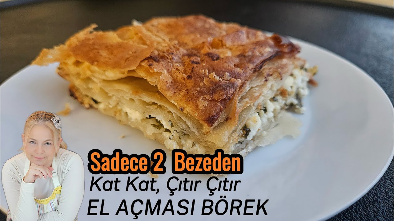 Sadece 2 Beze ile Koca Tepsi El Açması Börek! 🥮✨