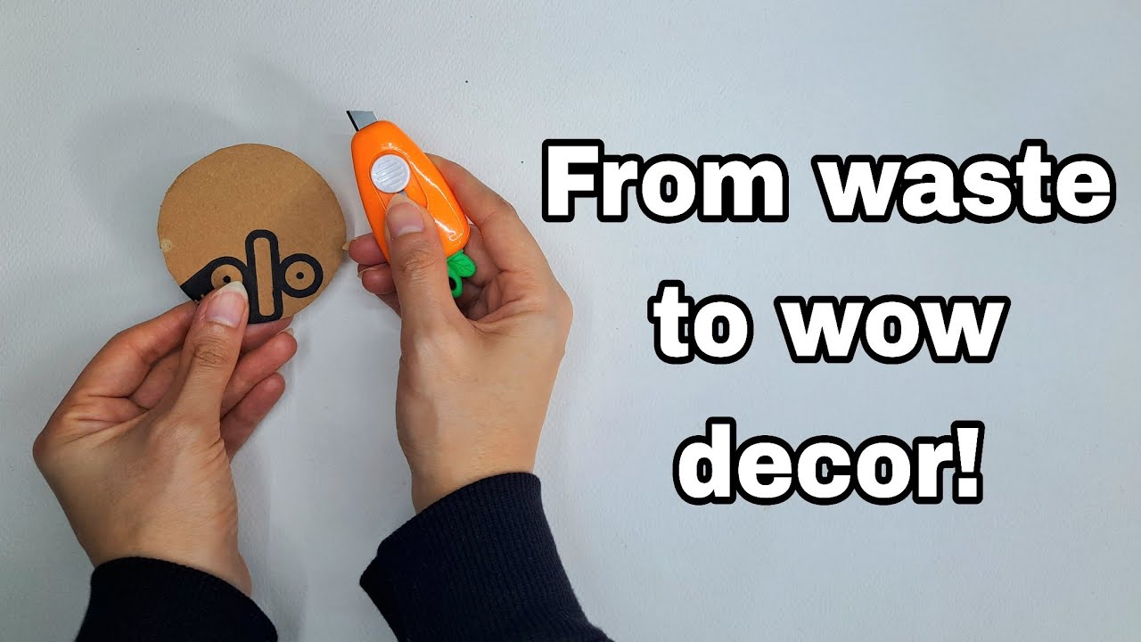 Watch This Before You Throw Away Cardboard! Make an Artistic Wall Hanging with Just Cardboard!