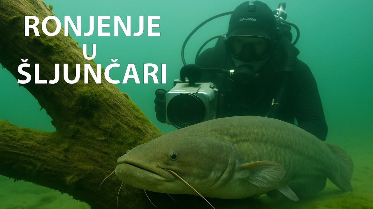 Ronjenje u mutnim dubinama podravske šljunčare – som, potopljena stabla i potopljeno blago!