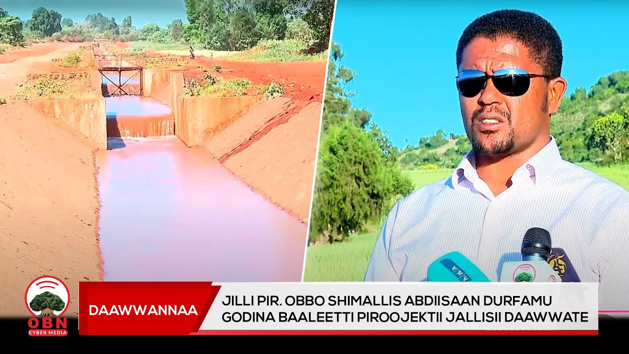 Jilli Pireezidaanti Obbo Shimallis Abdiisaan durfamu Godina Baaleetti piroojektii jallisii daawwate.