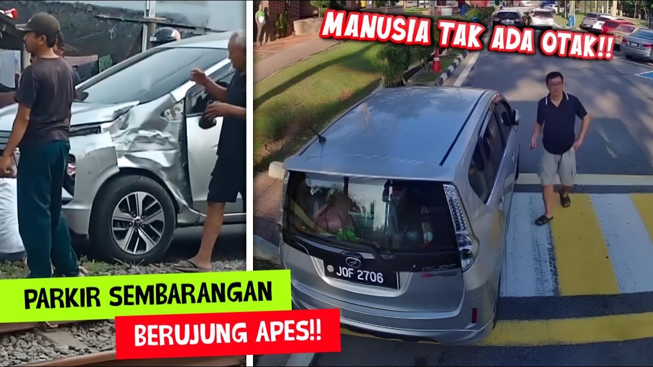 AKIBATNYA FATAL..!! Kumpulan Momen Apes Akibat Parkir Sembarangan Di Jalan