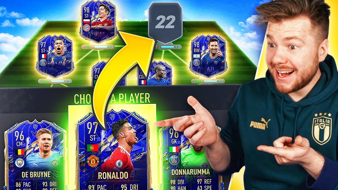 ZROBIŁEM DRAFT Z KAŻDĄ KARTĄ TOTY w FIFA 22!
