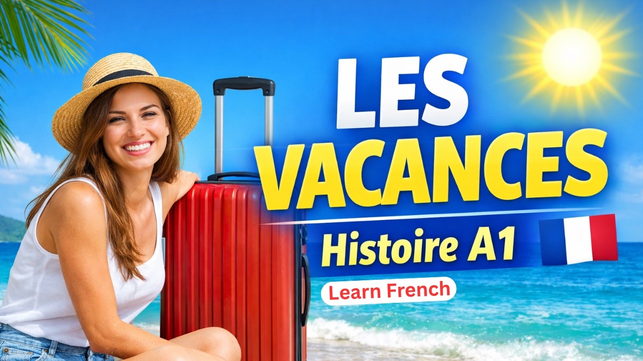 Learn French With Story For Beginners (A1+) | Les Vacances de Lila | Practice your listening