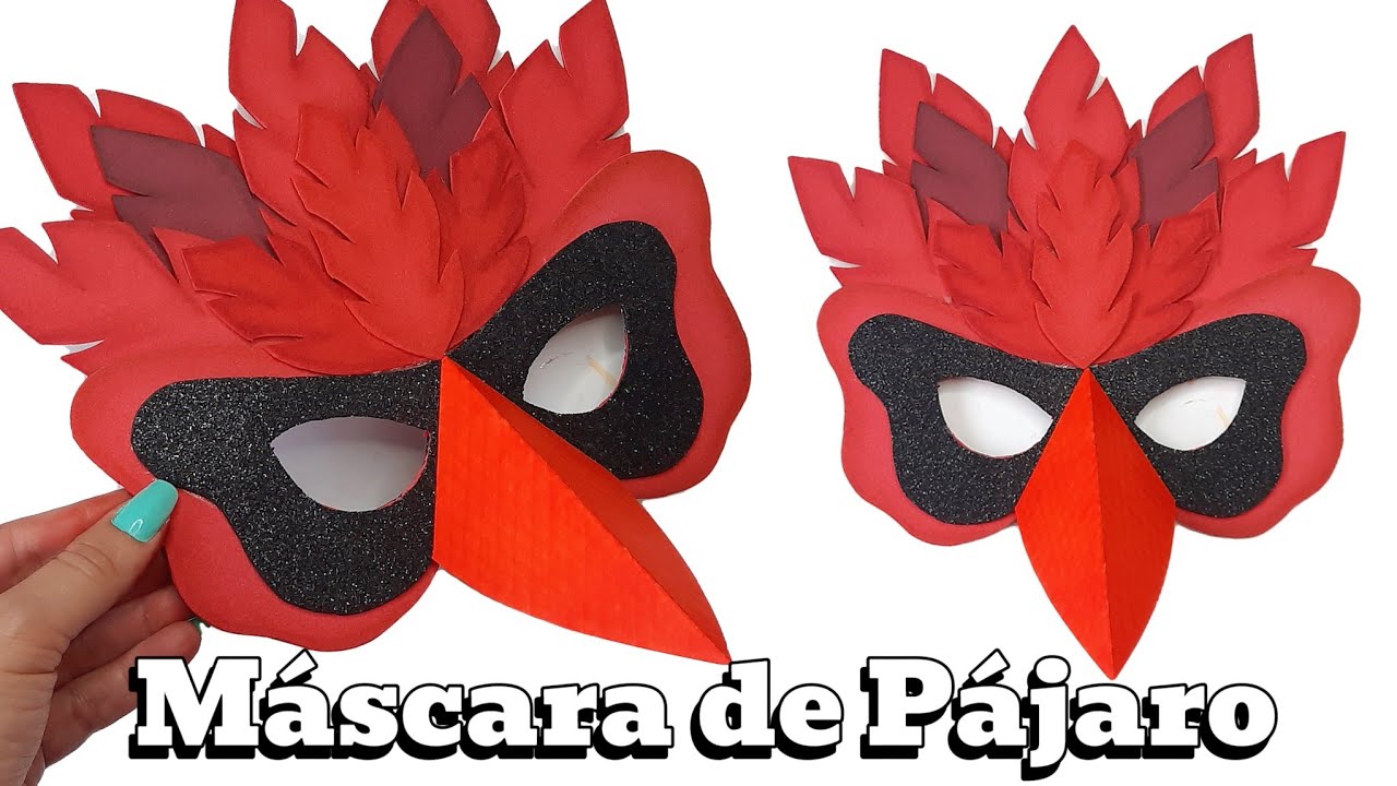 🎭 MÁSCARA DE PÁJARO PARA NIÑOS FÁCIL | Marialis