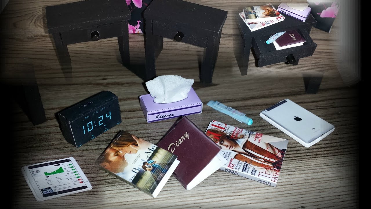 DIY 1:6 Scale Doll Bedroom Accessories