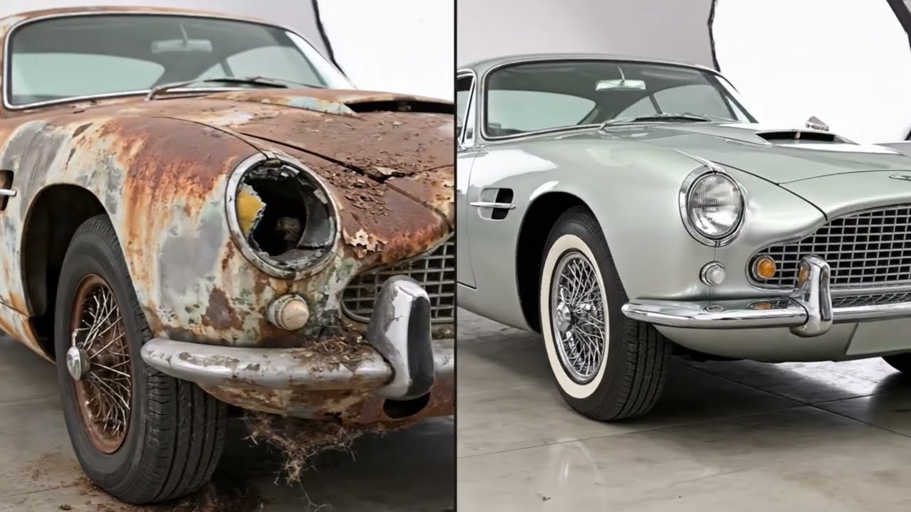 ASMR Car Restoration! Full Restoration of a Astton Martin DB5 from Total Disrepair to New