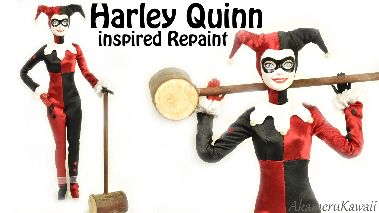 Harley Quinn inspired Doll / Barbie Repaint