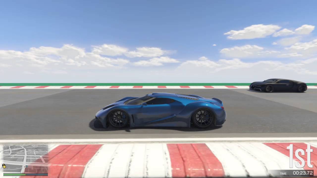 GTA 5 Top Speed Drag Race (Adder vs. Vapid FMJ)