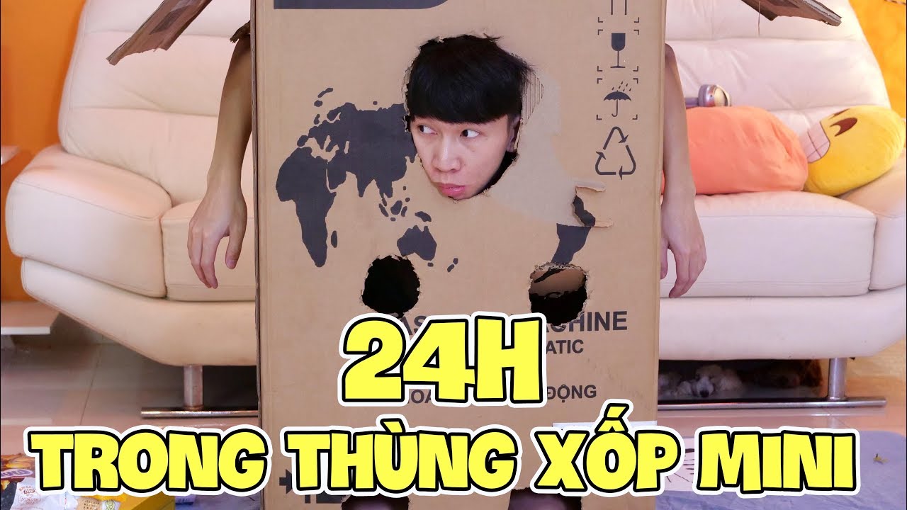 Thử Thách 24h Sống Trong Thùng Xốp Mini Của TBB Thúi