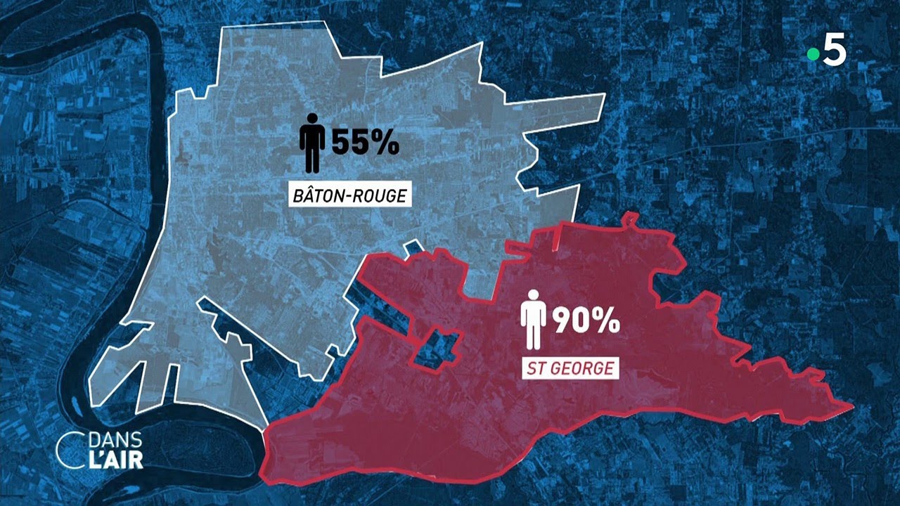Une nouvelle forme de ségrégation à Bâton-Rouge, en Louisiane - reportage #cdanslair 12.11.2021