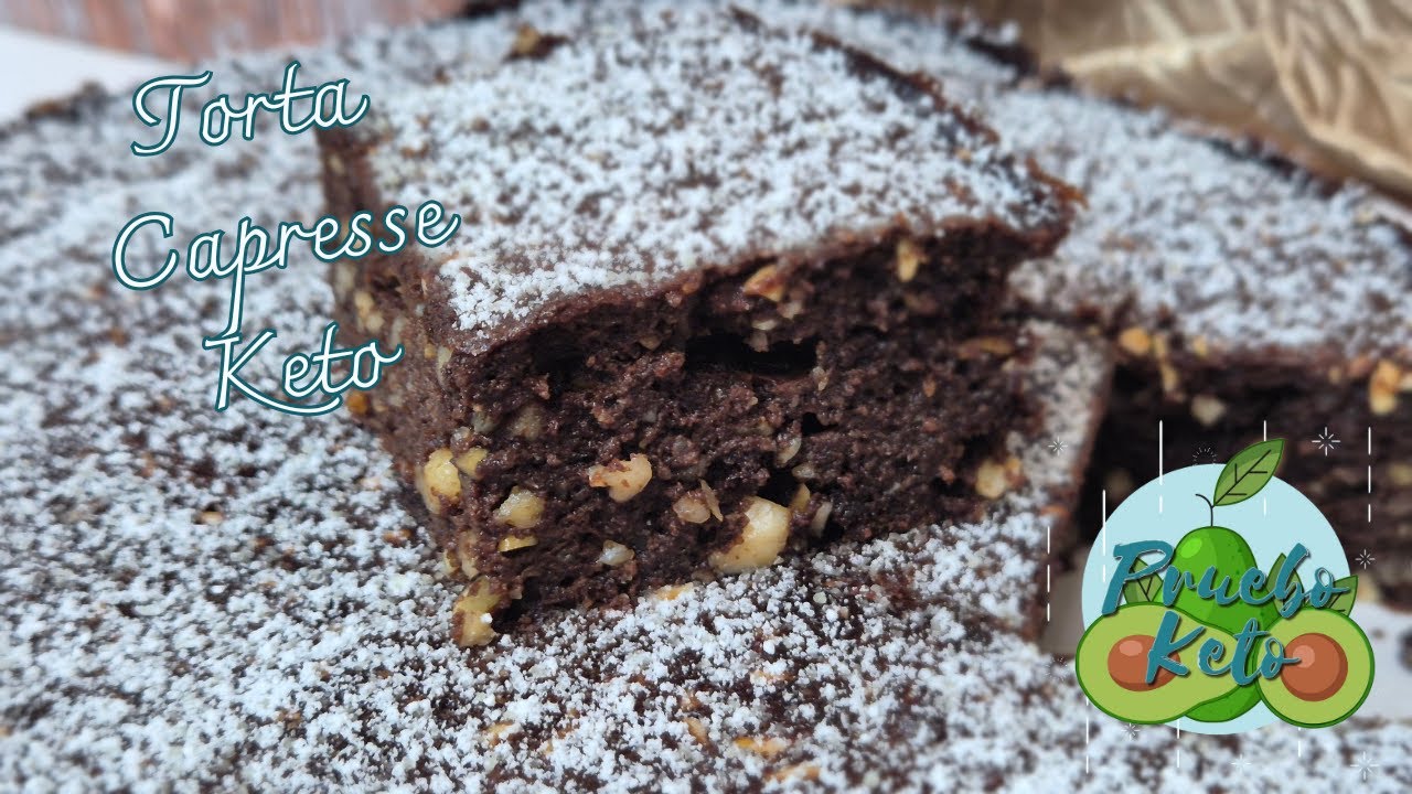 Torta caprese #keto  | sin azúcar | sin harina |