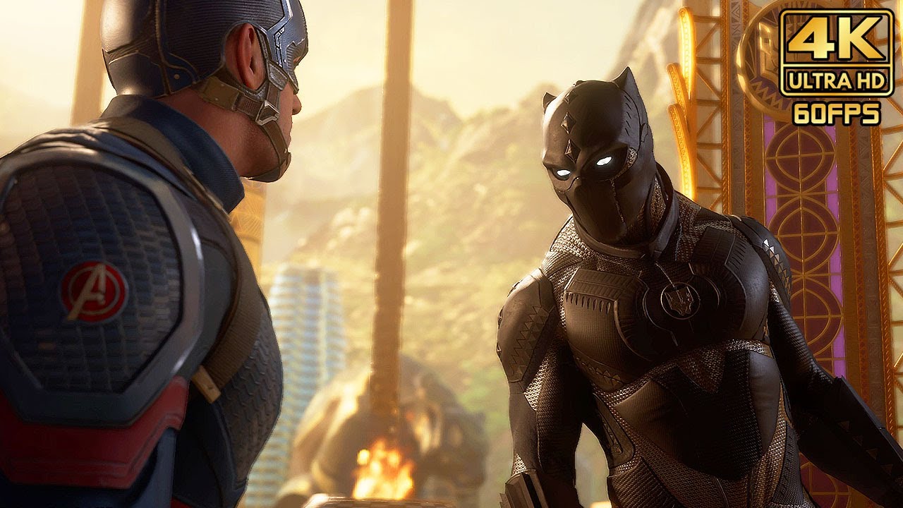 Marvel's AVENGERS - Black Panther meets The Avengers @ 4K 60ᶠᵖˢ ✔