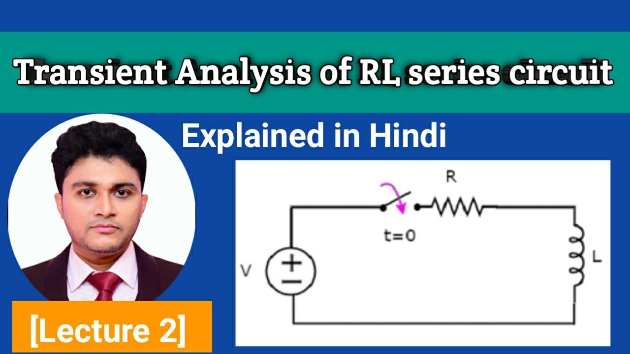 Transient analysis of RL series circuit in Hindi || Network Theory
