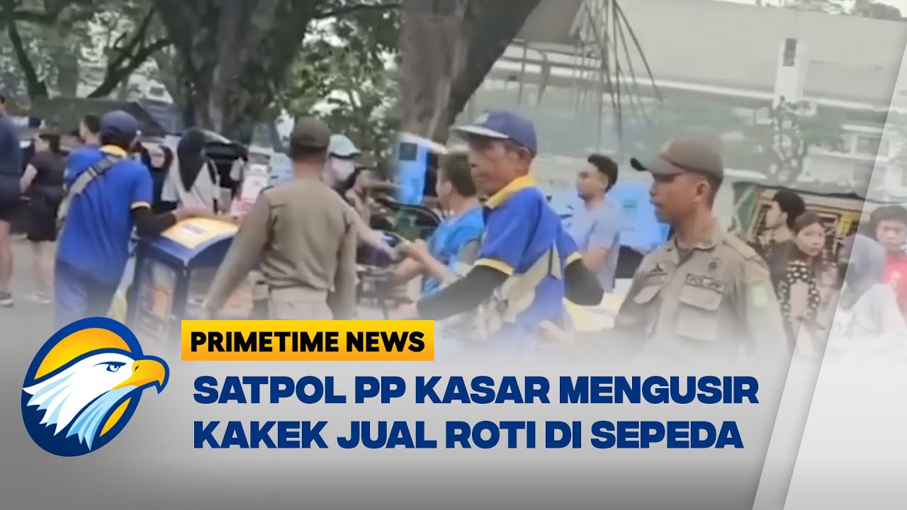 Viral! Satpol PP 'Toyor-Toyor' Usir Kakek Pedagang Roti