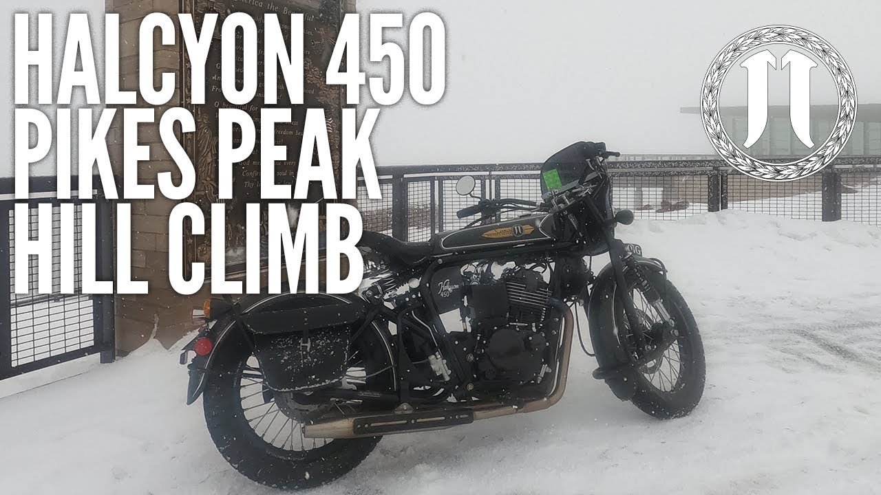Pikes Peak Hill Climb on a Janus Halcyon 450