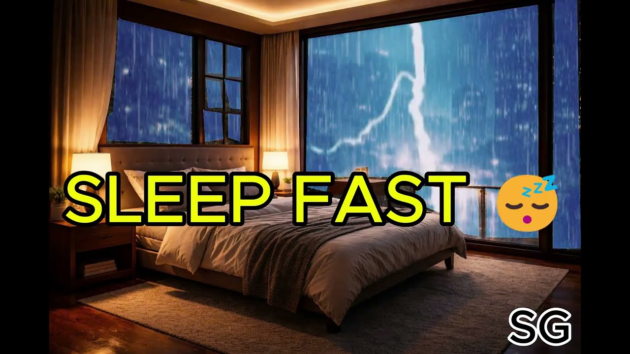 Fall Asleep in 3 Minutes 😴 Rain Sounds & Soft Piano (1 Hours)
