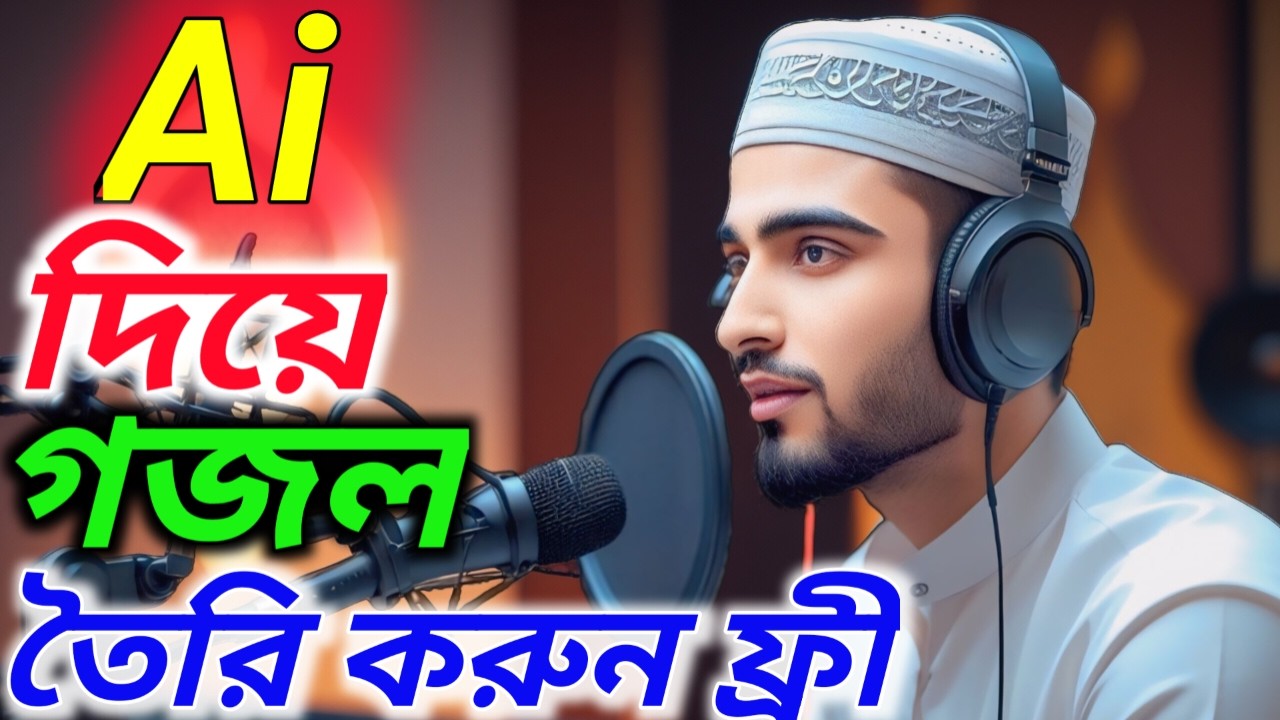 Ai দিয়ে ইসলামিক গজল তৈরি করুন ফ্রীতেই। Ai দিয়ে ইসলামিক ভিডিও তৈরি করুন।