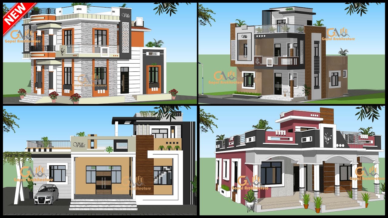 50 Modern Elevation Design Ideas | Latest House Elevation | Gopal Architecture