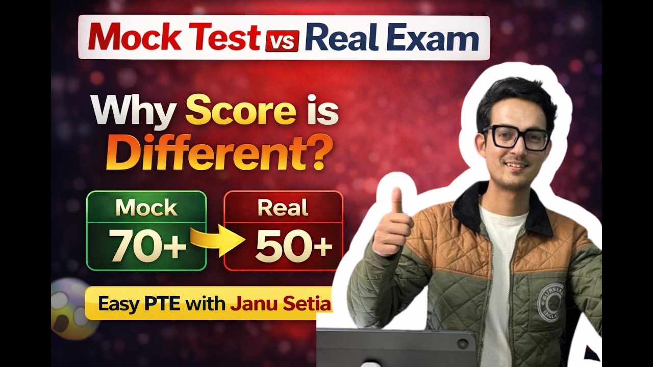 Mock vs Real PTE Score – The Truth Nobody Tells You || PTE HACKS AND REALITY