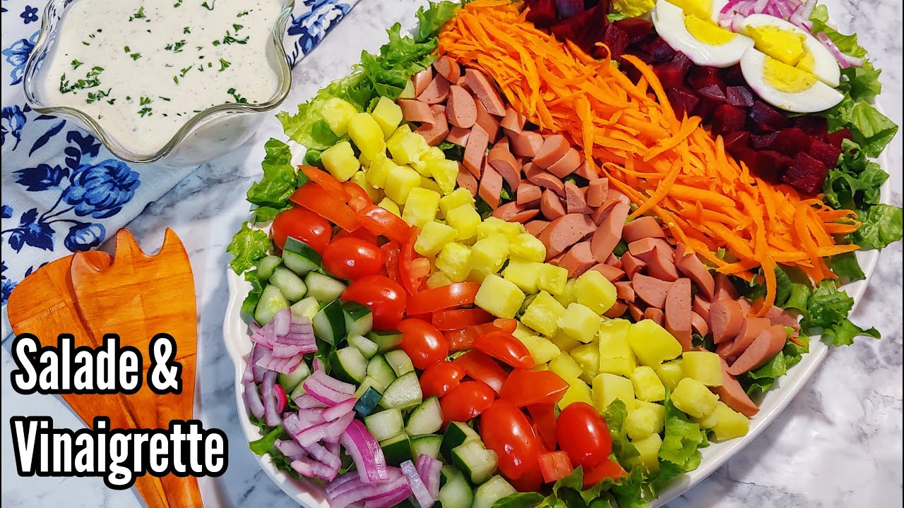 Hors d'oeuvre: Salade Composée & Sa Vinaigrette ||Salad & Dressing