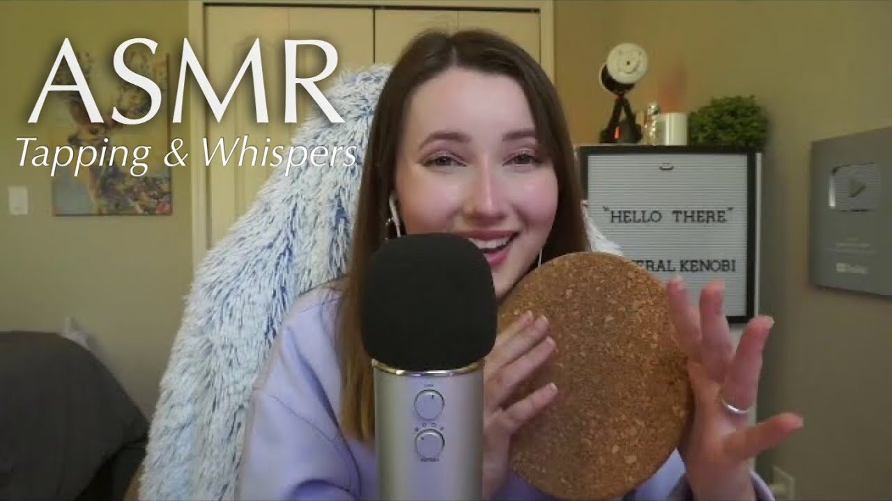 ASMR ~ TINGLY UP-CLOSE WHISPERS & TAPPING