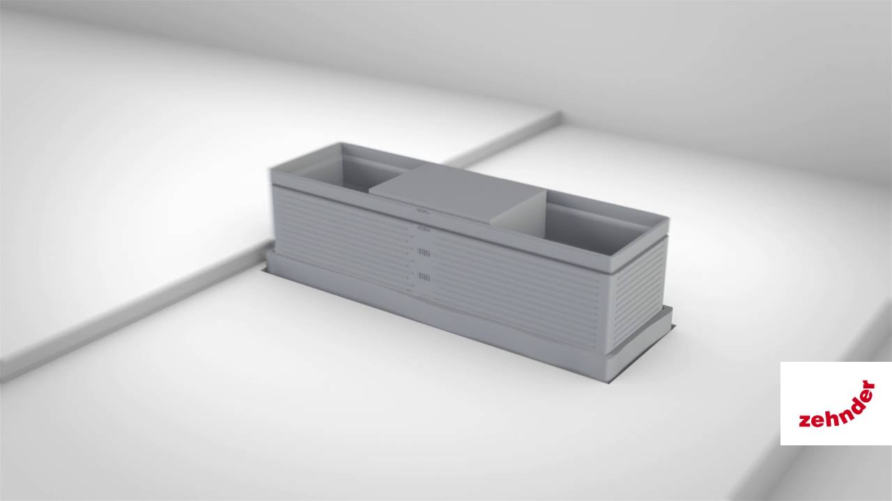Zehnder comfortable indoor ventilation: Installation and functions Zehnder CLF grille housing