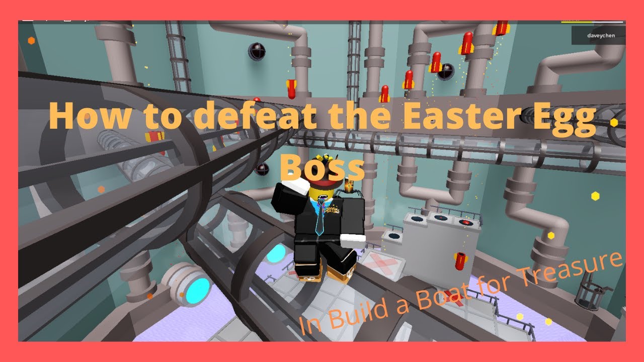 How to beat the Easter Event Boss | Roblox Build a Boat for Treasure