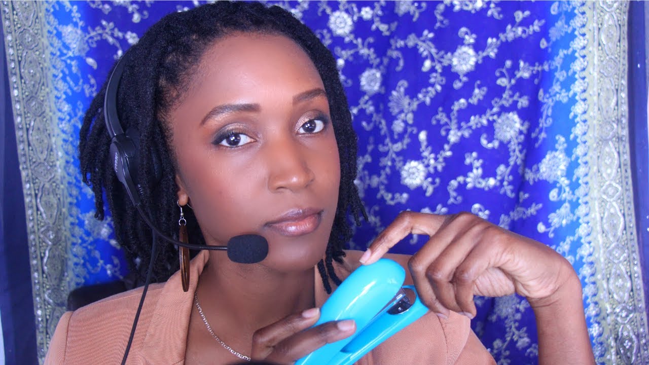ASMR Receptionist helping you prepare tax papers