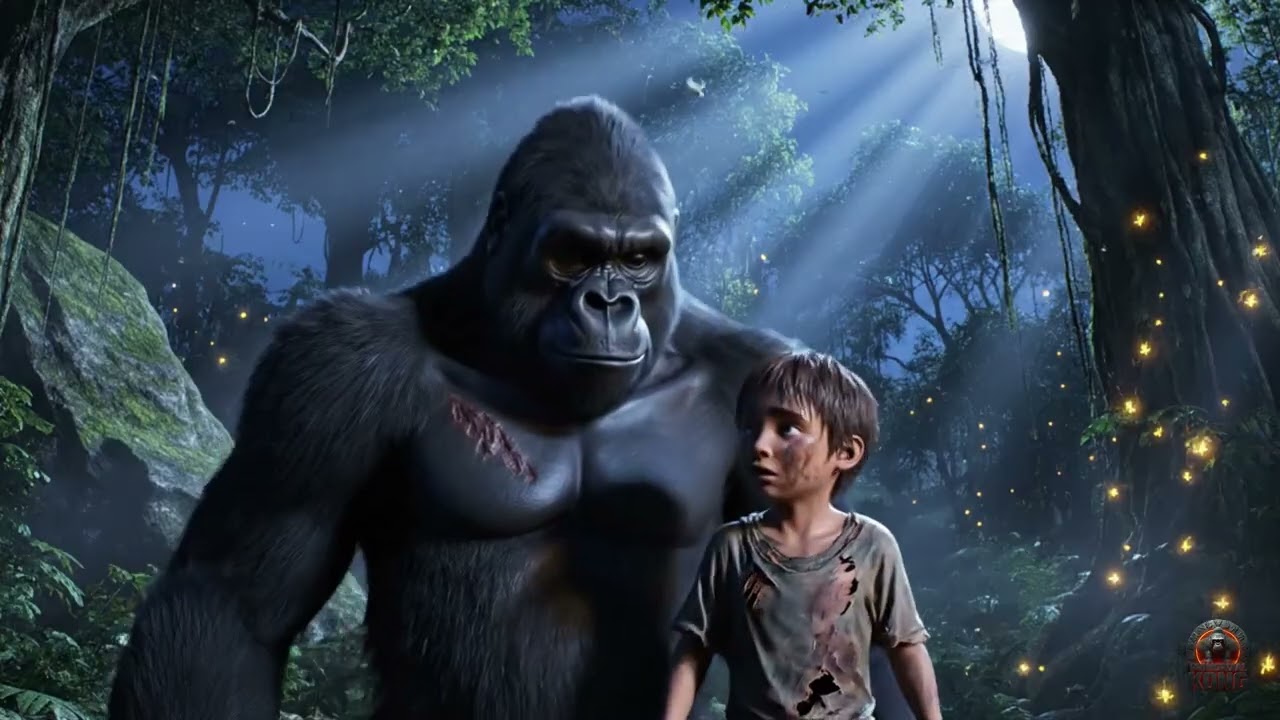 King Kong & Andy | The First Night in the Jungle | Emotional 3D CGI Cinematic