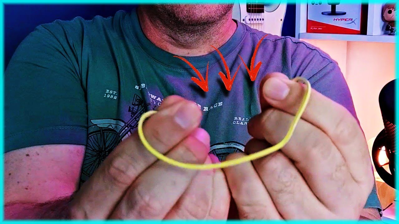 TUTORIAL de Mágica Com Elástico Muito VISUAL.