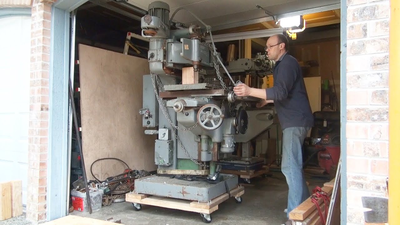 Press and Pantograph unload to my shop. Копировальный фрезерный станок