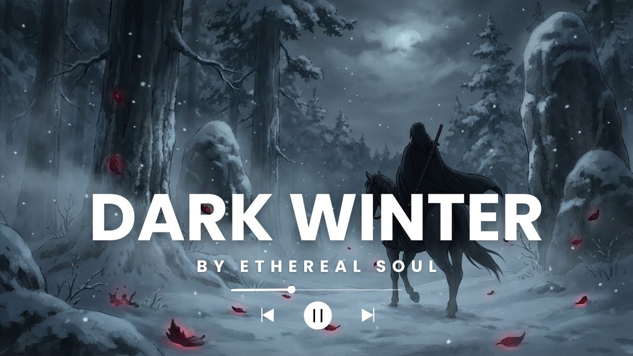 Dark Winter Lo-Fi ❄️ Slow Snowfall, Night Calm, Deep Focus & Ambient Stillness